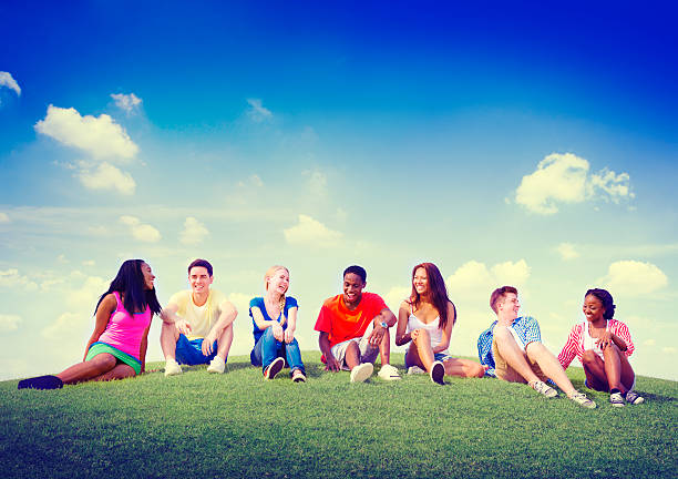 istock Group Friends Outdoors Diversed Cheerful Fun Team Concept 468072024