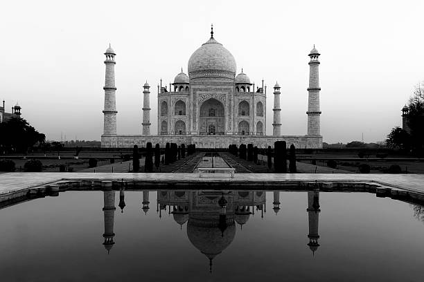 The Taj Mahal is a mausoleum located in Agra, India. It is one of the most recognizable structures in the world. Taj Mahal is regarded as one of the eight wonders of the world.