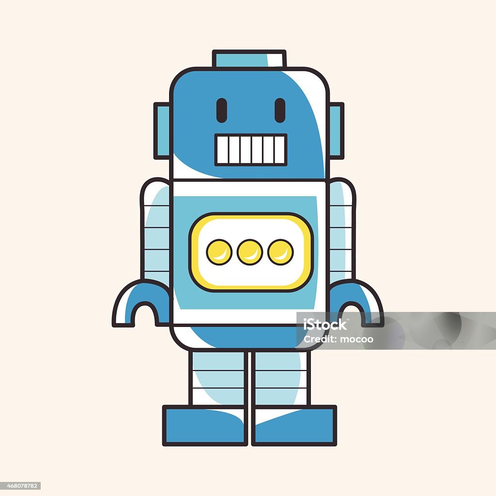 Robotics Theme Vector Robot Theme Elements Vector Eps Stock Illustration - Download Image Now ...
