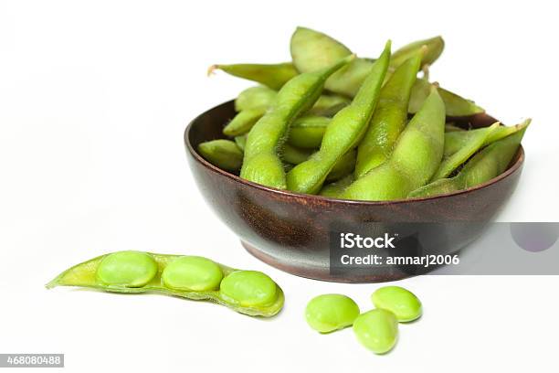 Edamame Nibbles Stock Photo - Download Image Now - 2015, Appetizer, Backgrounds