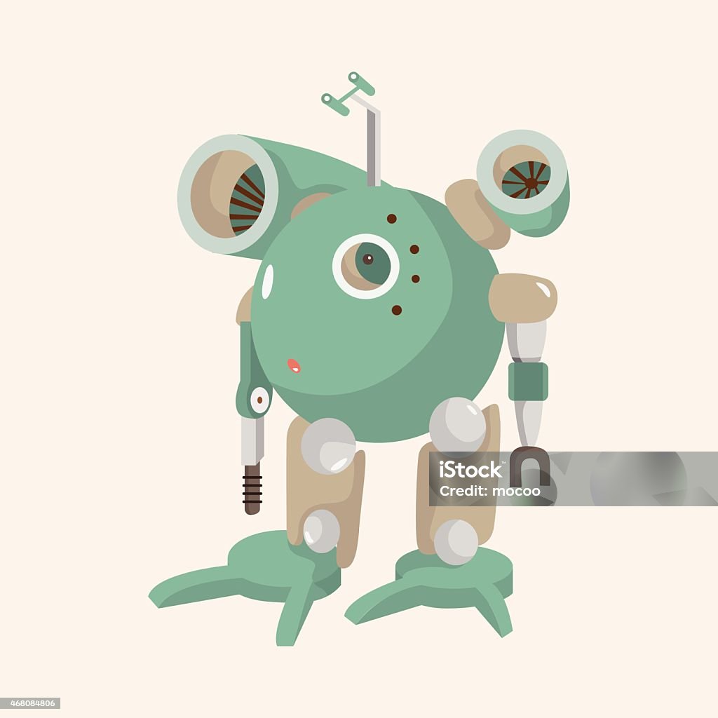 Robotics Theme Vector Robot Theme Elements Vector Eps Stock Illustration - Download Image Now ...