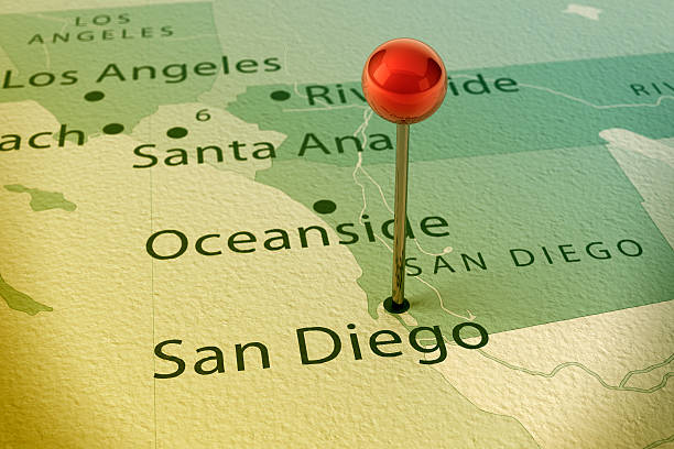 istock San Diego Map City Straight Pin Vintage 468091309