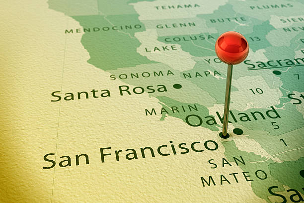 istock San Francisco Map City Straight Pin Vintage 468091405