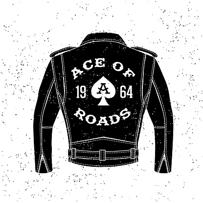 monochrome vintage biker label , badge , logo  