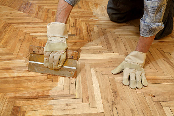 istock Home renovation, parquet finishing 468096034