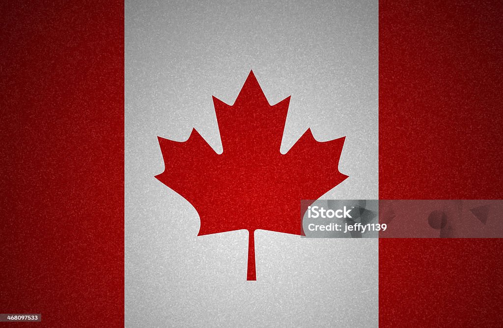 Grunge flag series - Canada Antique Stock Photo