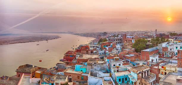 istock Sunset view over Varanasi during kite festival 468099190