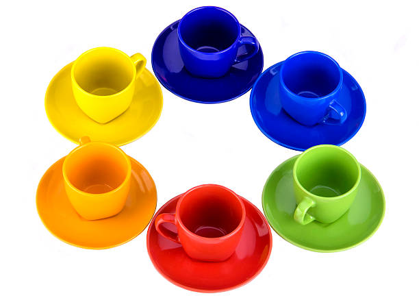 Design for advertising, colorful cups