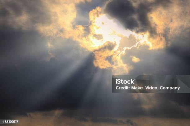 Clouds And Sun Stock Photo - Download Image Now - Storm Cloud, Sun, Emergence