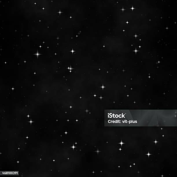 Spazio Pieno Di Stelle Seamless Texture - Fotografie stock e altre immagini di Cielo - Cielo, Astratto, Astronomia