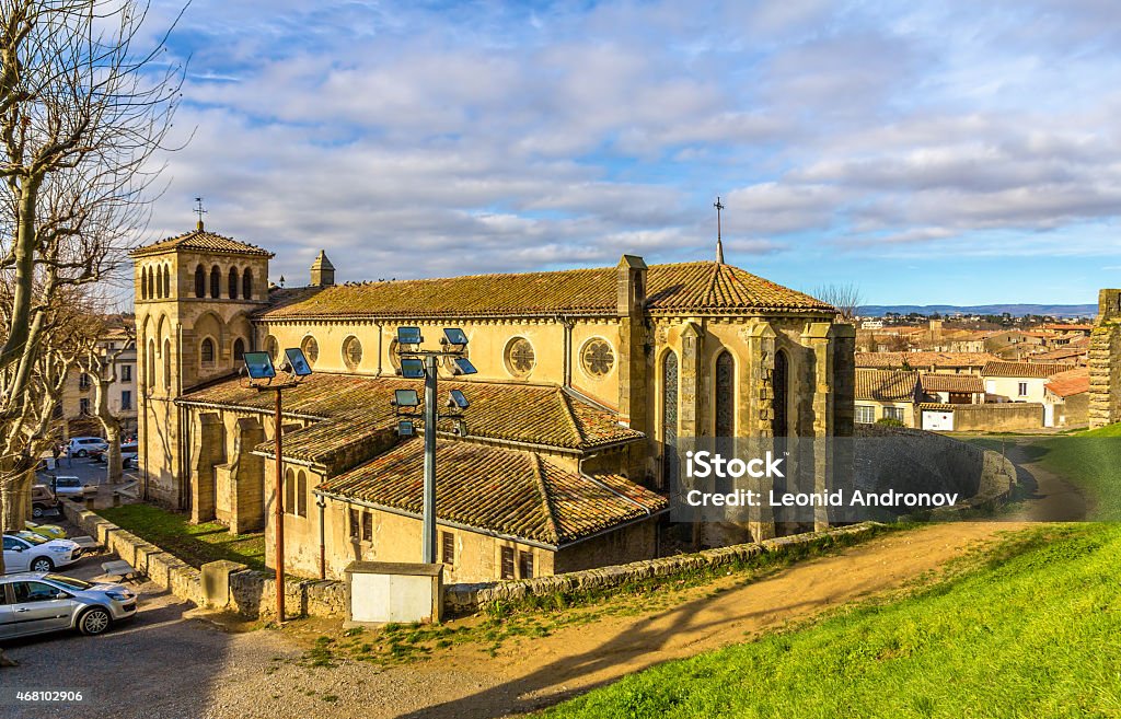 St. Gimer Church in Carcassonne - France Carcassonne Stock Photo