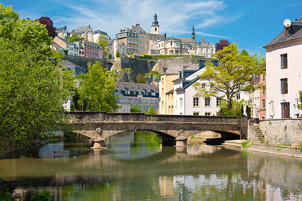 istock Luxembourg city at a summer day 468108492