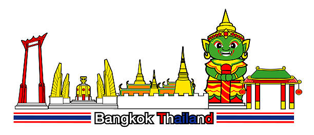 기호까지 태국 방콕 시내의 - bangkok thailand rickshaw grand palace 뉴스 사진 이미지