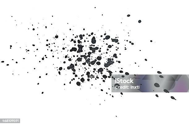 Black Spray Paint Dots Make A Very Fine Grungy Background Stock Photo - Download Image Now