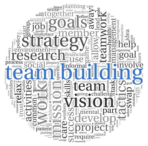 istock Team building concept in word tag cloud 468109815