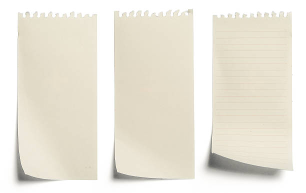 collection of yellow note papers on white background collection of yellow note papers on white background note message stock pictures, royalty-free photos & images