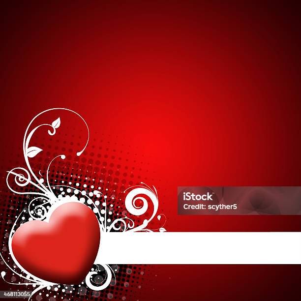 Red Background With Heart Stock Photo - Download Image Now - Abstract, Ancient, Backgrounds