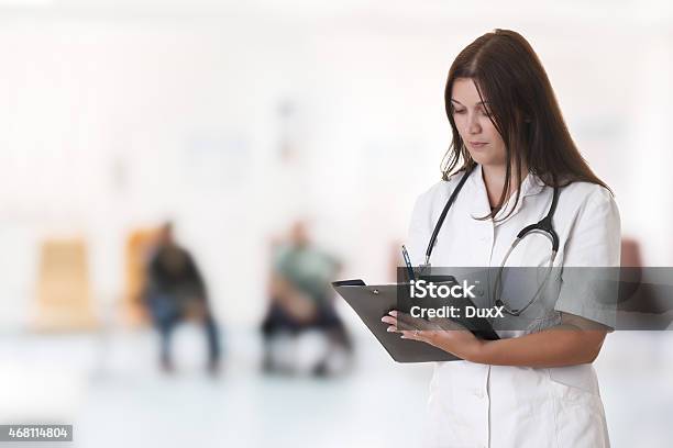 Female Doctor Portrait Stock Photo - Download Image Now - 2015, Adults Only, Beautiful People