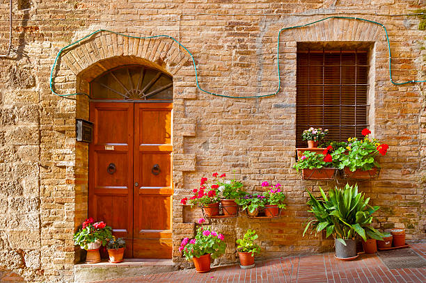 Arched Door in Montepulciano, Tuscany