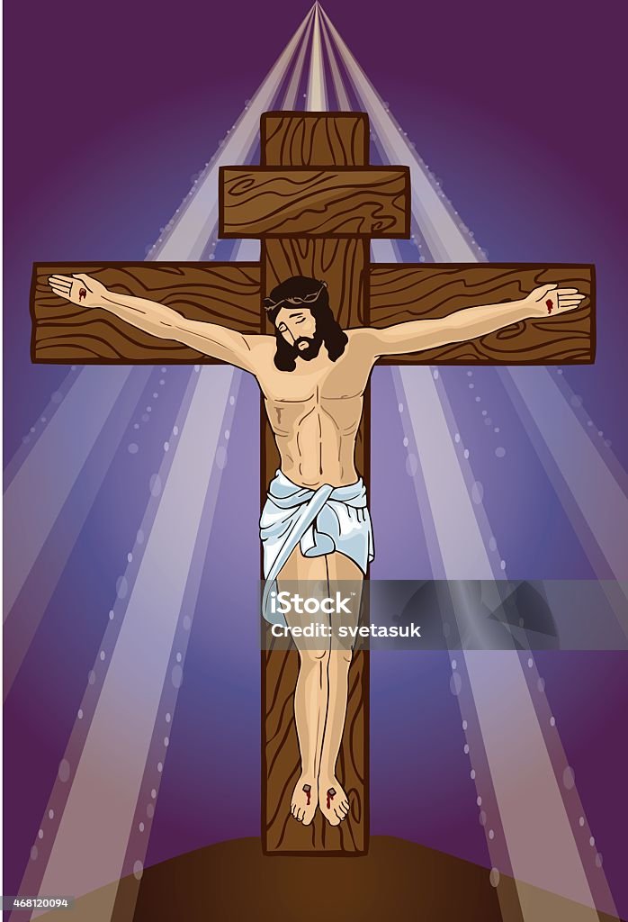 Crucifix Vector illustration Achievement stock vector