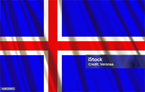 Icelandic Flag Stock Photo - Download Image Now - 2015, Backgrounds, Blue