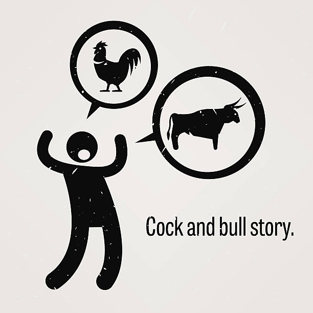 ilustrações de stock, clip art, desenhos animados e ícones de galos e bull história - bullshit careless ignorance ideas