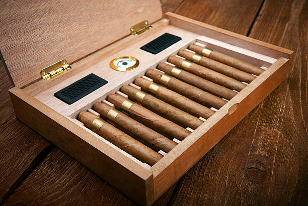 cigars in the humidor cigars in the humidor cigar photos stock pictures, royalty-free photos & images