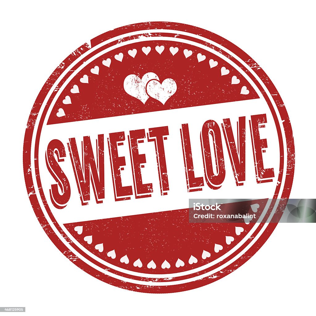 Sweet Love Stamp Stock Illustration - Download Image Now ...
