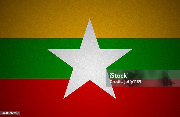 Grunge Flag Series Myanmar Stock Photo - Download Image Now - Military, Myanmar, Asia