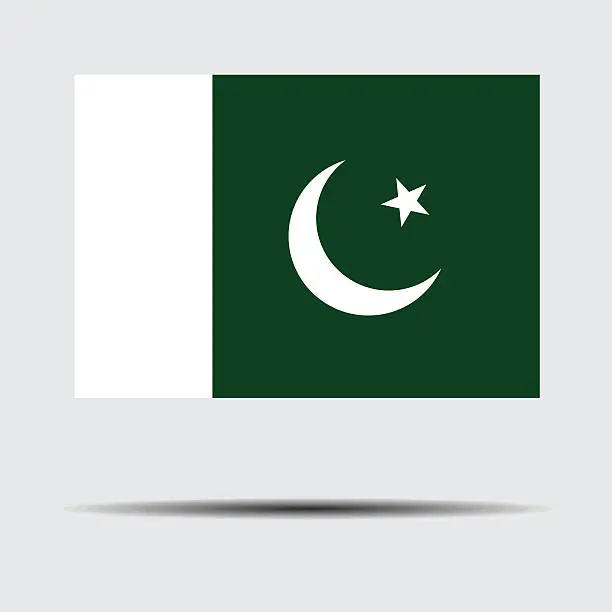 Vector illustration of National flag of Pakistan