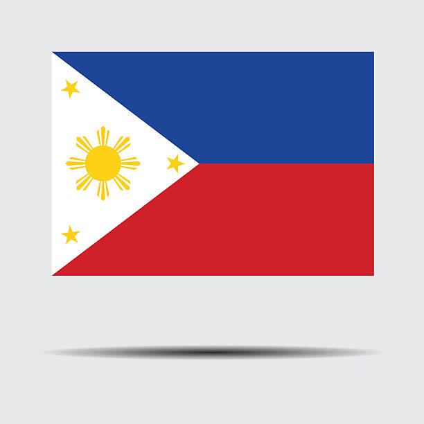 национальный флаг филиппин - philippino flag stock illustrations