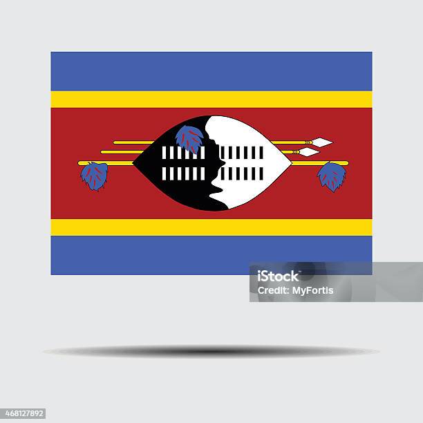 National Flag Of Swaziland Stock Illustration - Download Image Now - 2015, Accuracy, Africa