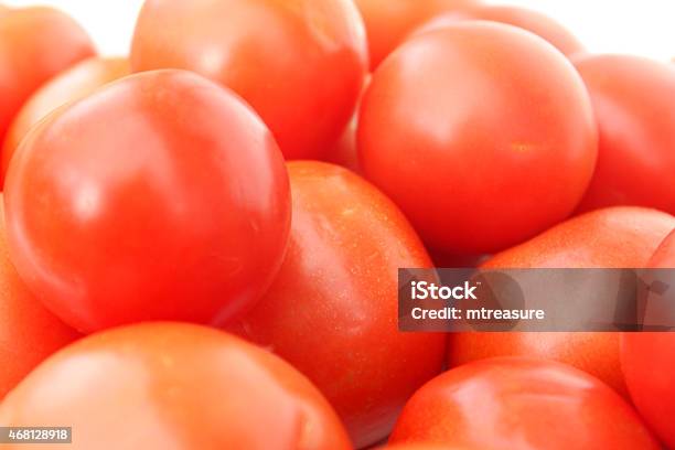 Image Of Fresh Red Salad Tomatoes In Pile Healthy Eating Stock Photo - Download Image Now