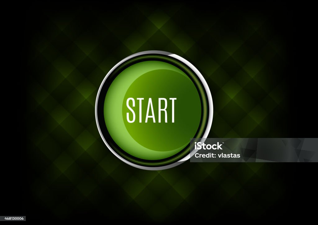 Start Button Stock Illustration - Download Image Now - 2015, Art, Art ...