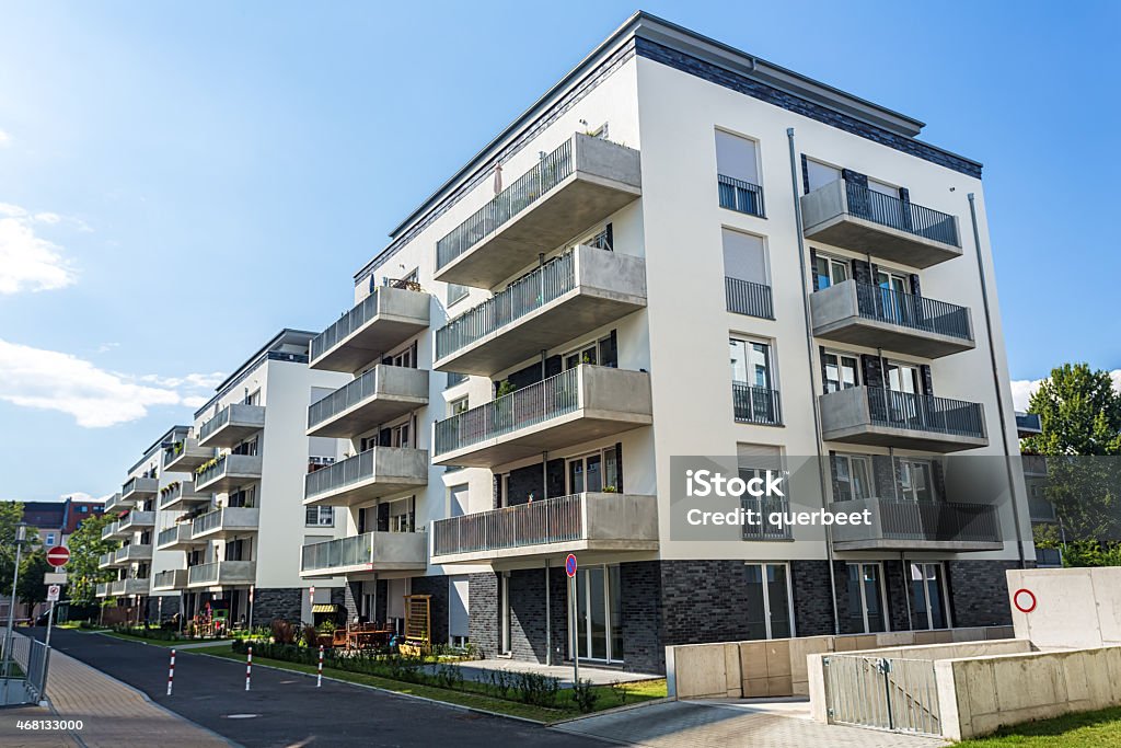 Apartment-Häuserblocks - Lizenzfrei Deutschland Stock-Foto