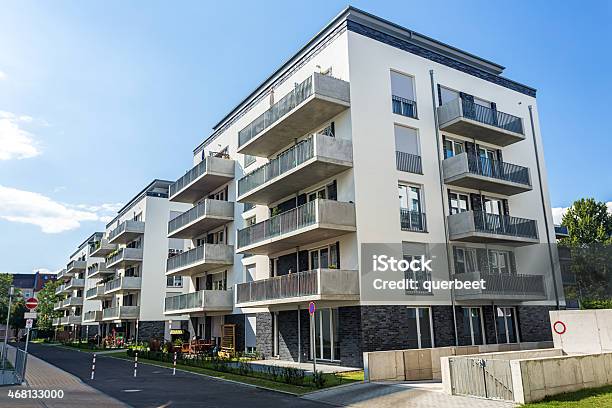 Apartmenthäuserblocks Stockfoto und mehr Bilder von Deutschland - Deutschland, Einfamilienhaus, 2015