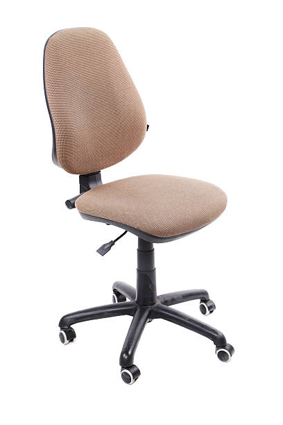 istock Beige office chair close up. 468134325