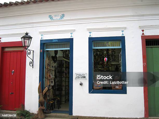 Trade Installed In Colonial Building Stock Photo - Download Image Now - 2015, Built Structure, Business