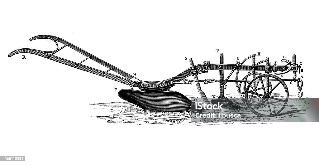 Anticuario ilustración de Plough - Ilustración de stock de Agricultura libre de derechos