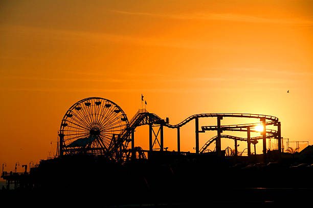 istock Amusement Park near by the Beach and Sunset 468144414