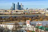 View of Moscow from Novodevichy convent