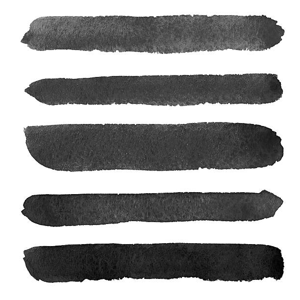 istock Abstract black watercolor lines for your project 468145400