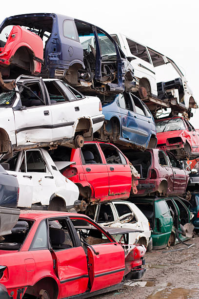 istock Cars in junkyard 468145636