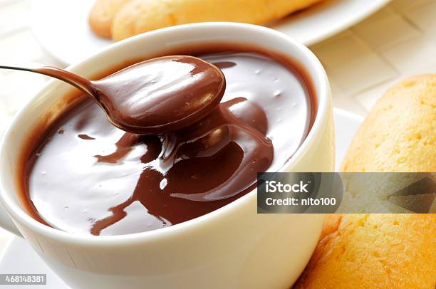 Hot Chocolate With Typical Pastries Of Catalonia Spain Stock Photo - Download Image Now