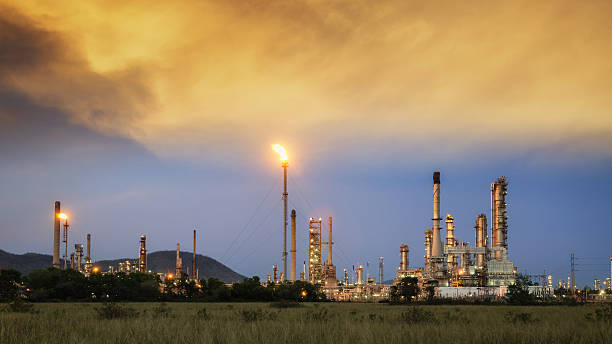 istock Big Industrial oil tanks 468148814