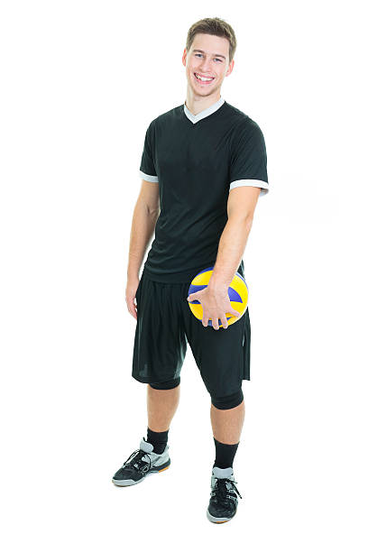 istock young volleyball player on white background 468153872