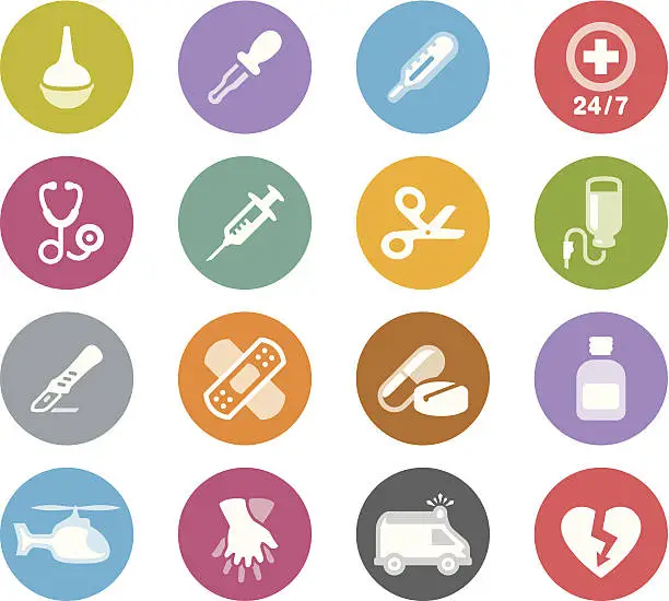 Vector illustration of Medical Equipment  / Wheelico icons