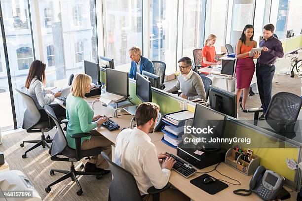 Multiethnic Business People Working Together In Office Stock Photo - Download Image Now