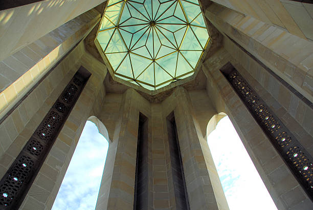 Baku, Azerbaijan: Martyrs' monument Baku,Azerbaijan: Martyrs' monument on Martyrs' Lane, glass dome - Islamic Geometrical decoration - Shahidlar Hiyabany, former Kirov Park - photo by M.Torres baku national park stock pictures, royalty-free photos & images