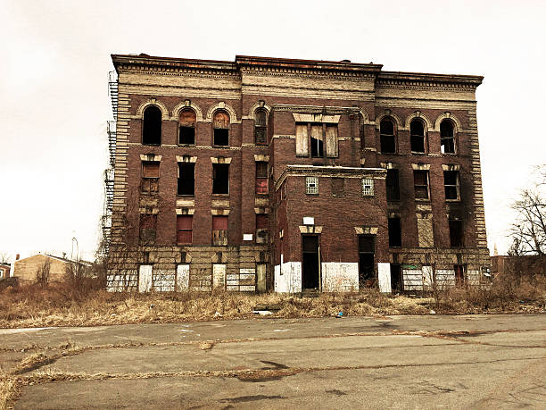 istock Abandoned School in a Dangerous Area 468161428